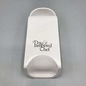 The Pampered Chef Adjustable Measuring Scoop White Sliding